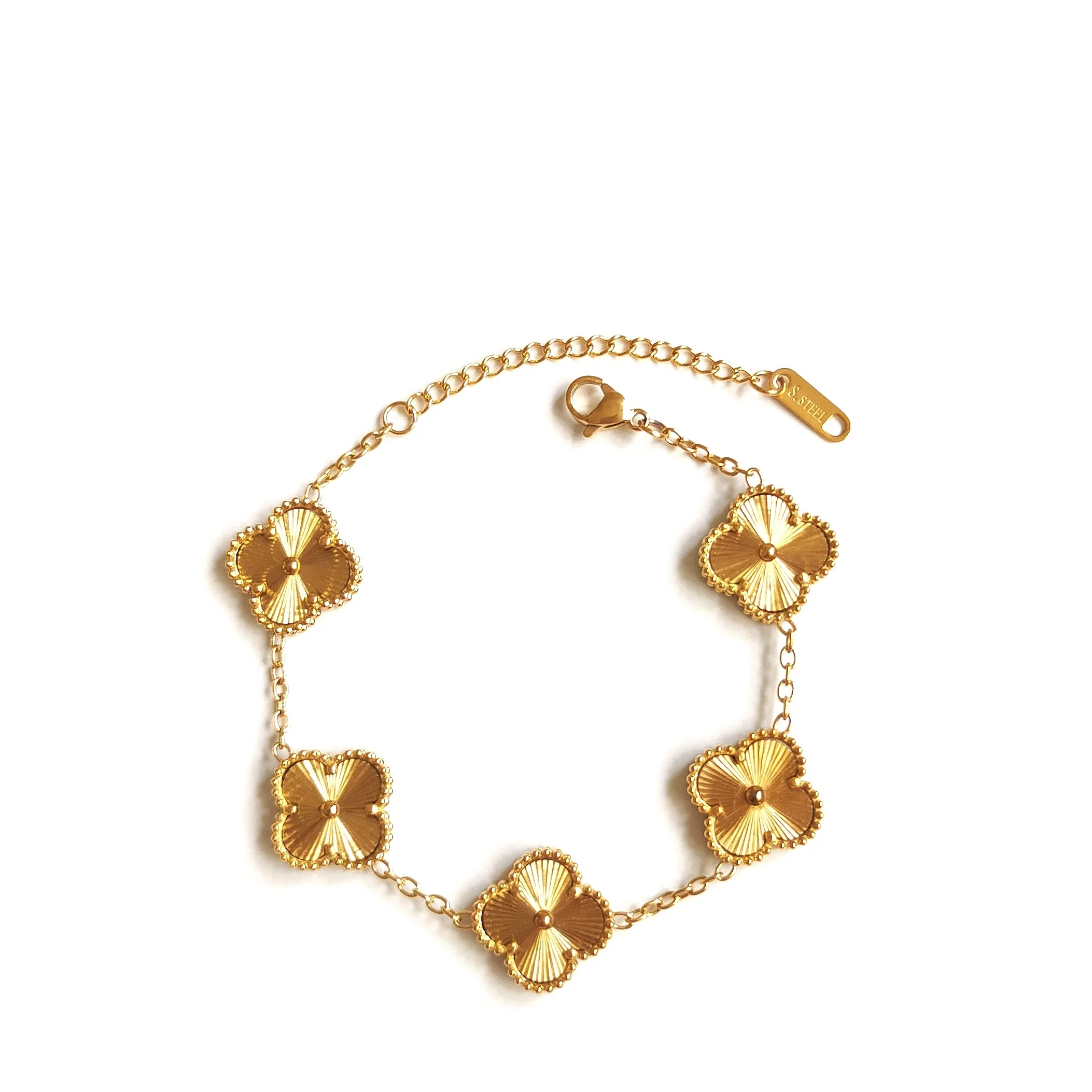 Bracelet trèfle à quatre feuilles Emilia