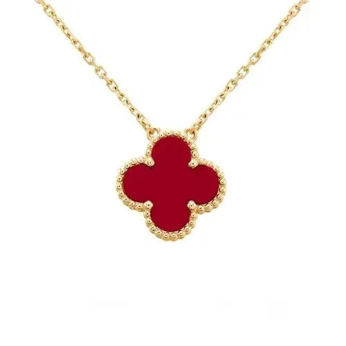 Collier Pernilla Trèfle Rouge