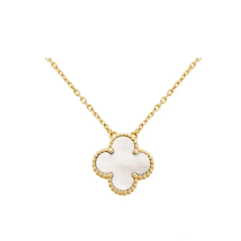 Collier trèfle blanc Diana